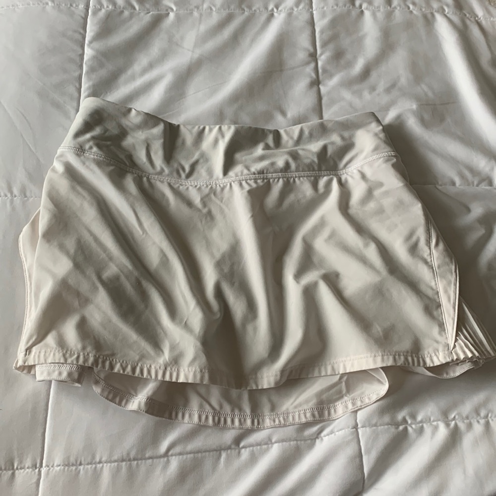 Lululemon White Tennis Skirt